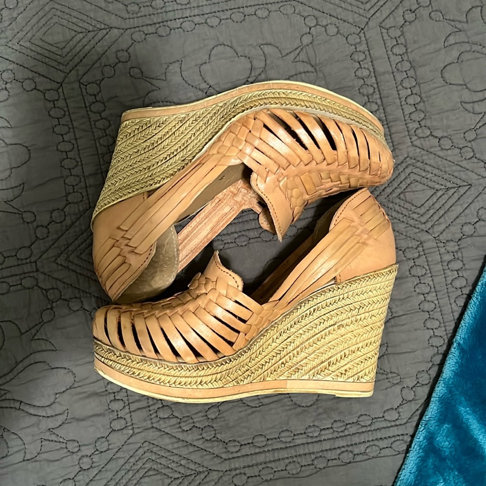 Genuine Leather hand crafted wedges